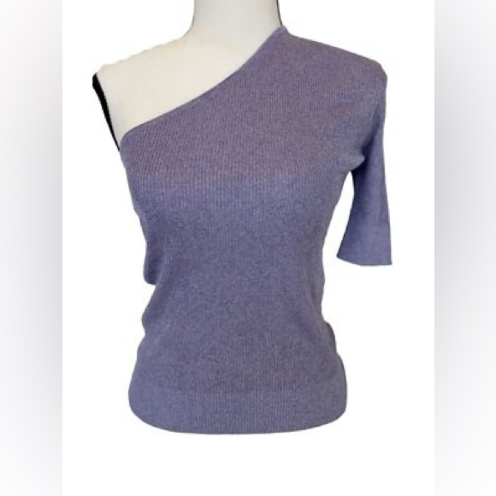 Iro One Shoulder Top in Lavender